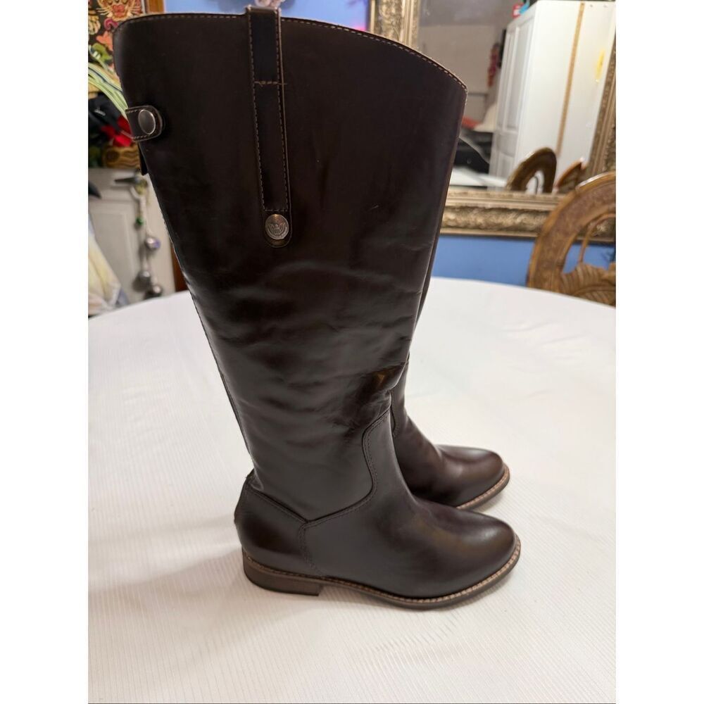Matisse Women’s Brown Leather Yorker Wide Calf Riding Boots Size 6 New
